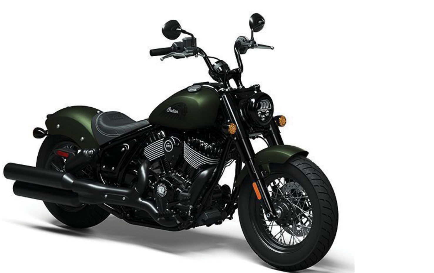 Detailed cruiser motorcycle